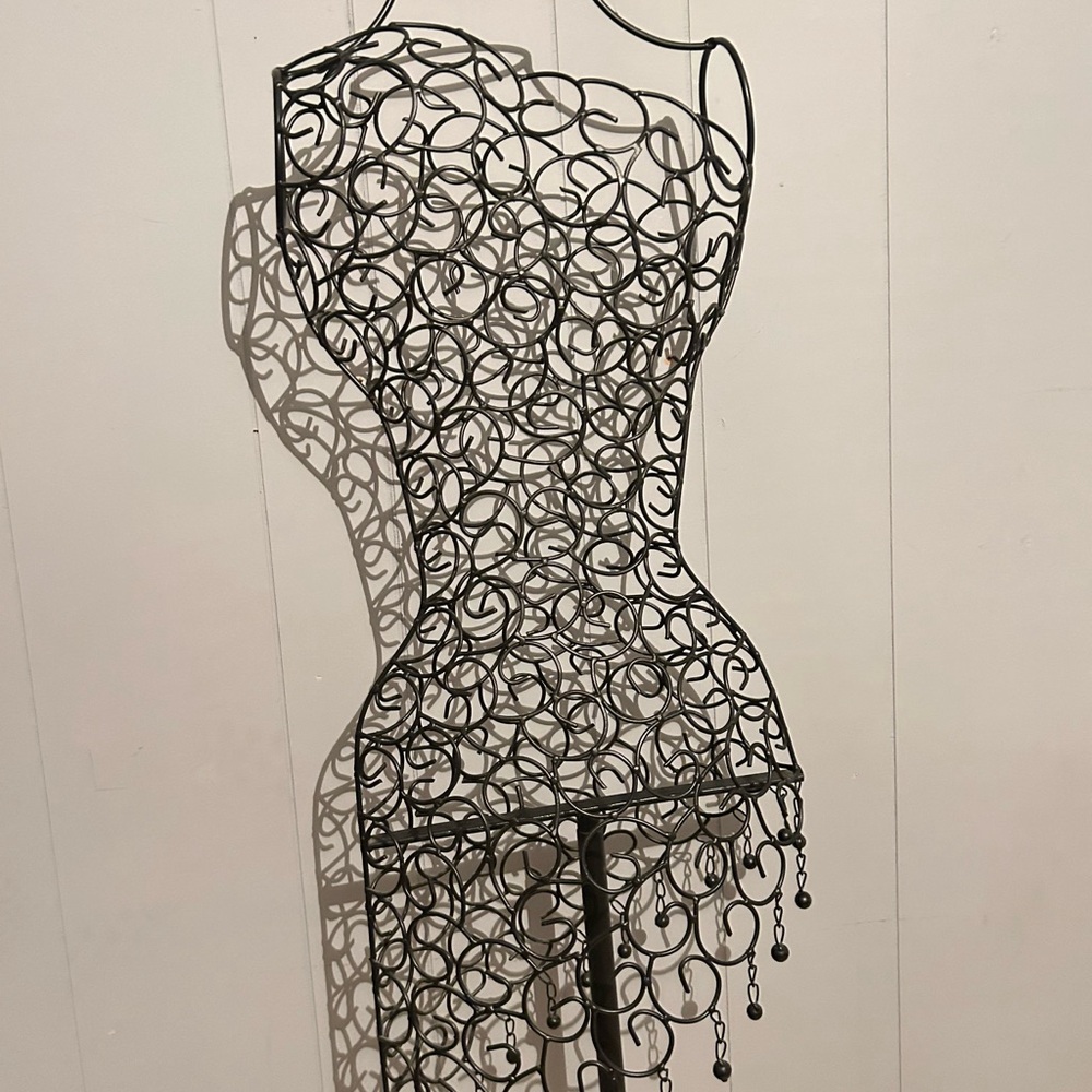 Decorative Black Wire Dress Form